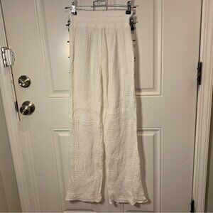 Pull On Cotton Gauze Breezy Lounge Beach Pants XXS